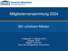 Mitgliederversammlung